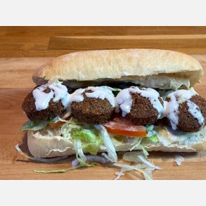 Sandwich med hjemmelavet falafel - Glutenfri!